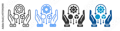 Transformation Icon Set Multiple Style Collection