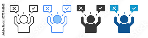 Feasibility Icon Set Multiple Style Collection