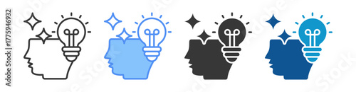 Inspiration Icon Set Multiple Style Collection