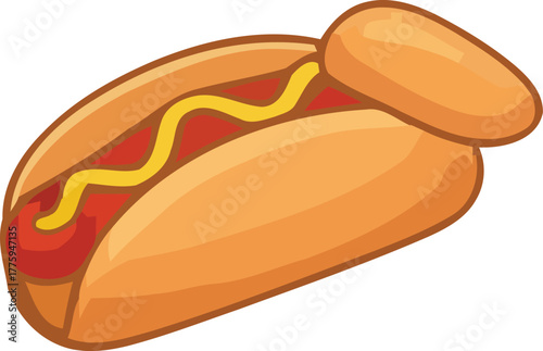 hot dog vector illustration