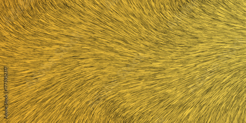 Vibrant Yellow and Gold Abstract Background with Flowing Lines Creating a Detailed Animal Fur Texture