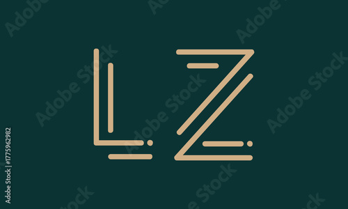 LZ L lz initial logo | initial based abstract modern minimal creative logo, vector template image. luxury logotype logo, real estate homie logo. typography logo. initials logo