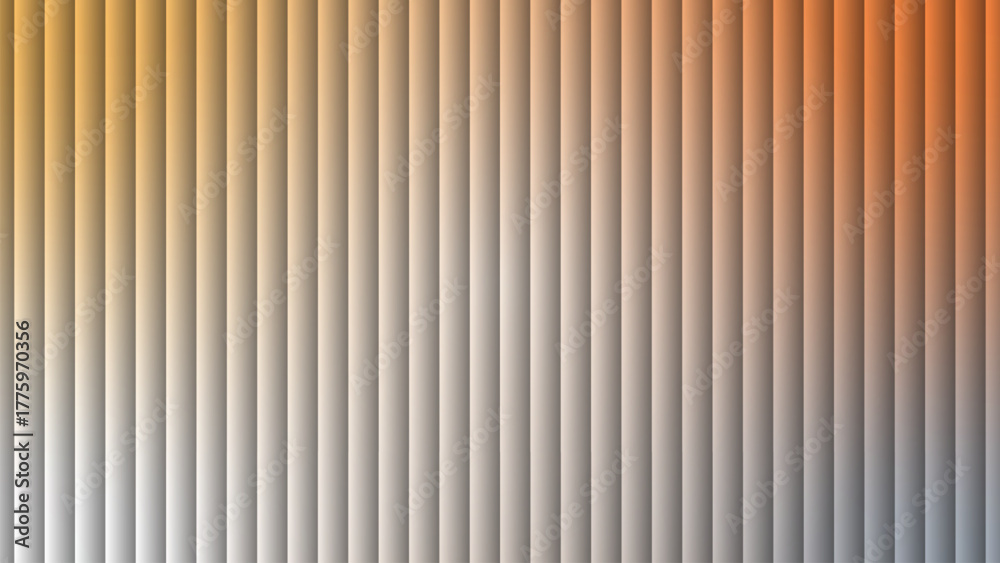 Obraz premium Vertical blinds creating a textured pattern with gradient color from yellow to orange