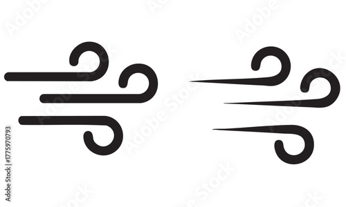 Blowing wind icon vector illustration
