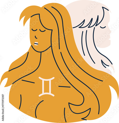 Zodiac Sign Illustration Esoteric Spiritual Astrology Motifs Celestial Elements and Horoscope Symbols constellation