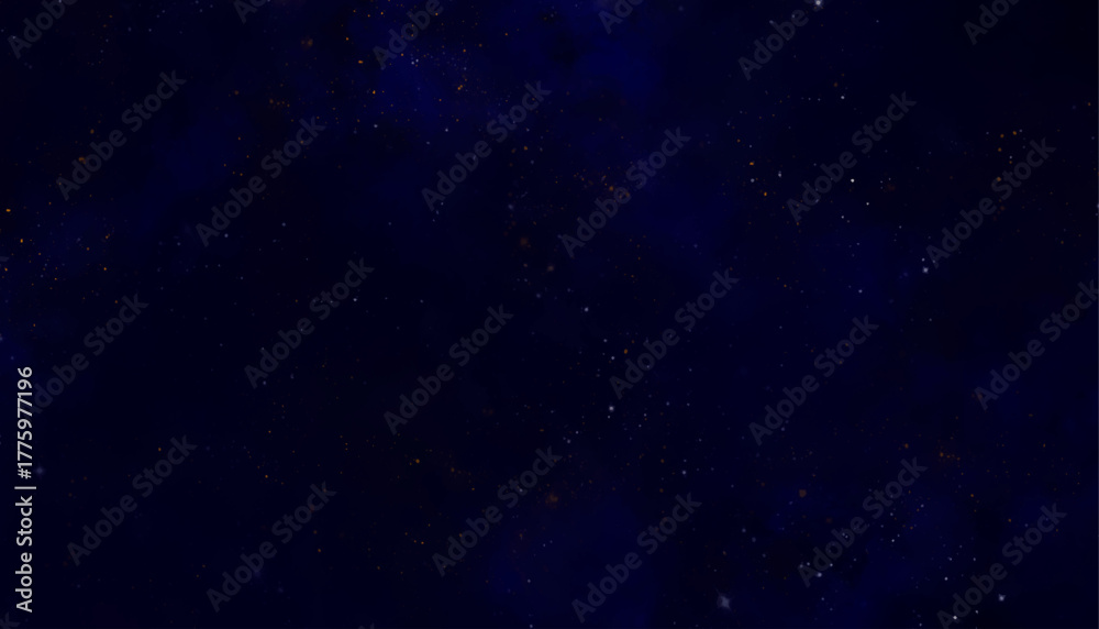 Obraz premium Deep Blue Starry Night Sky Background