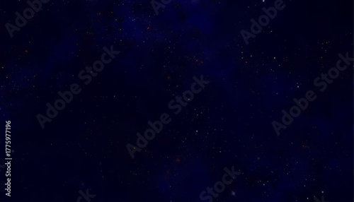 Deep Blue Starry Night Sky Background
