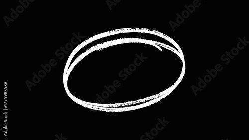 animated hand-drawn black circles. Marker and highlighter style sketch elements for emphasizing content.