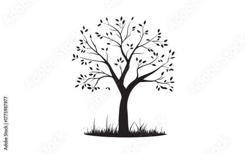 Elegant Tree of Life Vector Set – Nature Growth Roots Symbol Illustration Design