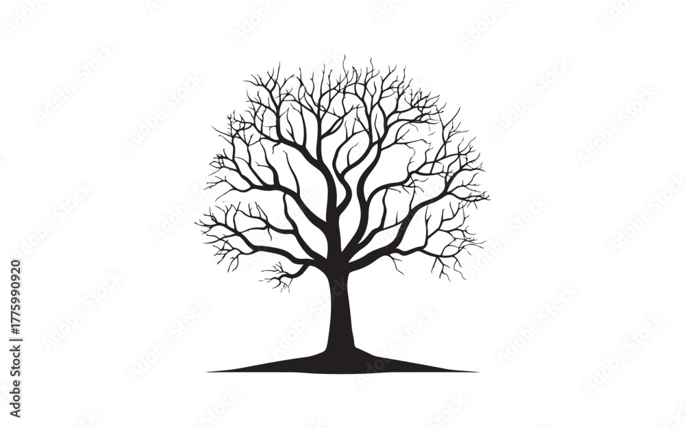 Obraz premium Elegant Tree of Life Vector Set – Nature Growth Roots Symbol Illustration Design