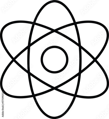 Abstract illustration of gravity mass and orbital motion with celestial bodies