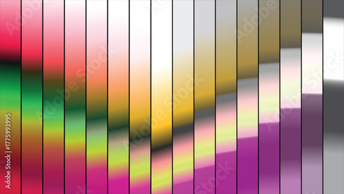 Abstract geometric design with vibrant color palette