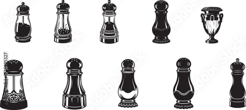 Various pepper and salt shakers pepper shaker kitchenware