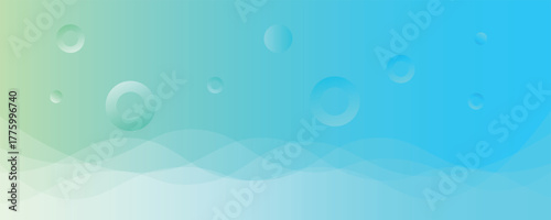 Modern banner background. full color, bright blue green gradation,