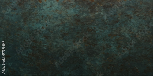 Dark, rusty blue metal grunge texture backdrop with a vintage aged surface pattern