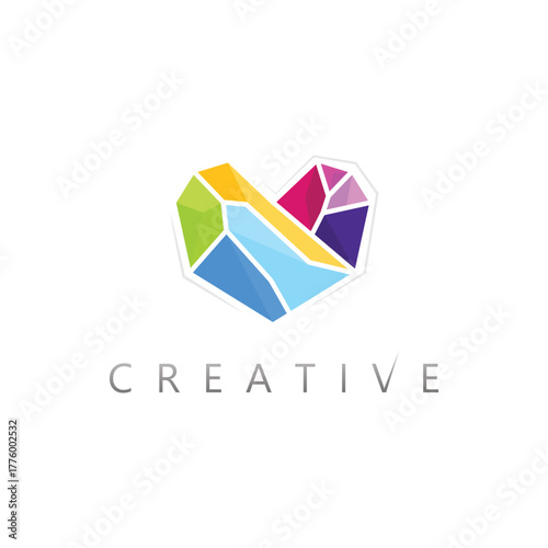 Shiny Crystal Gem Logo Vector Design for Elegant Jewelry and Beauty Salon Branding