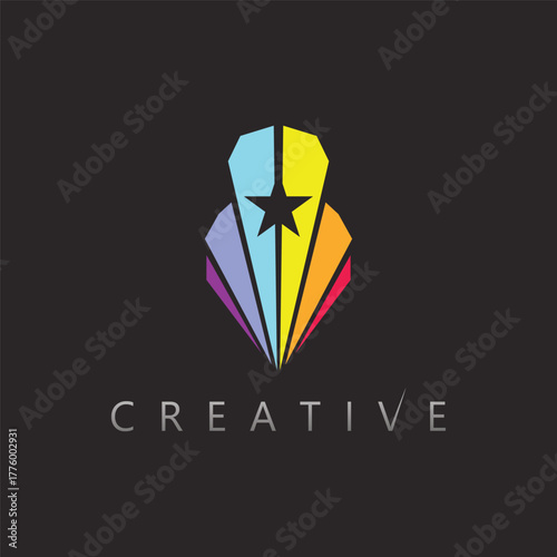 Elegant Faceted Diamond Icon Logo for Jewelry Shop and Premium Beauty Product Branding