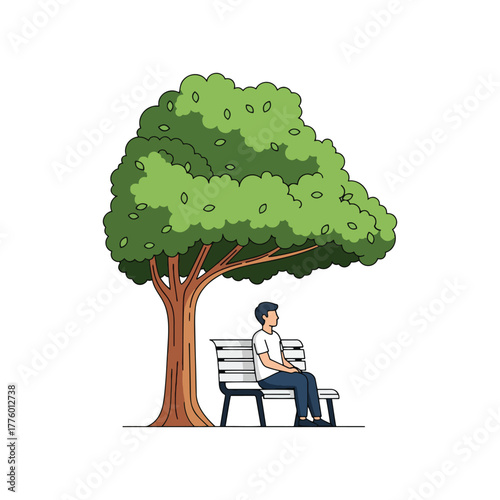 Brain resting, a metaphor for mental balance and emotional wellness. Stress relief, inner peace, calm mind, harmony, and relaxation achieved