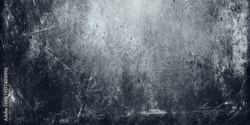 Dark grunge wall texture background with distressed concrete surface rough cracked detail vintage industrial abstract design.