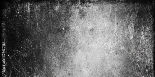 Dark grunge wall texture background with distressed concrete surface rough cracked detail vintage industrial abstract design.