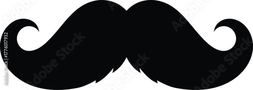 Download black mustache vector illustration graphic design template art eps silhouette