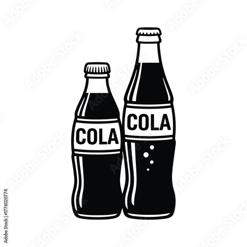 Two cola bottles