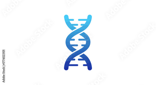 Striking DNA Strand Illustration for Scientific Research Projects and Biomedical Visuals, Perfect for Healthcare Marketing and Genetic Studies Presentations