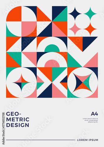 Retro Vintage Cover Poster Design Vector