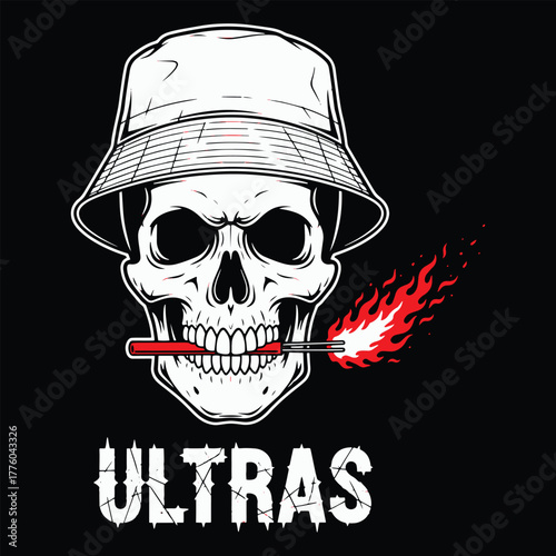 hooligan and ultras desing for tshirt dan logo