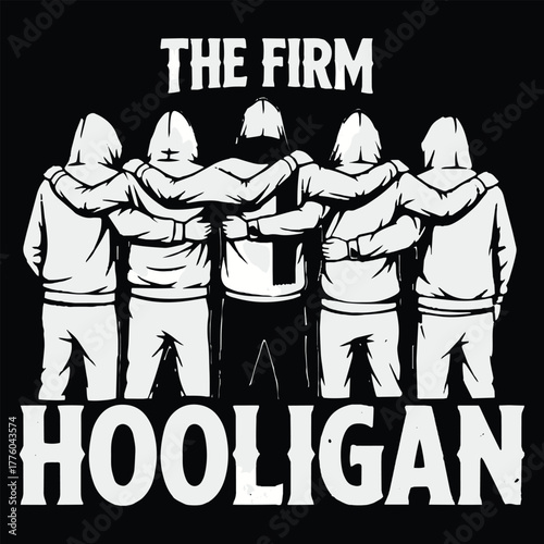 hooligan and ultras desing for tshirt dan logo