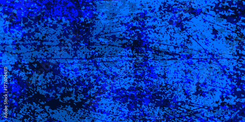 Modern beautifully textured royal blue painted surface with subtle lighting and brush abstract simple art