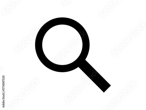 magnifying glass isolated