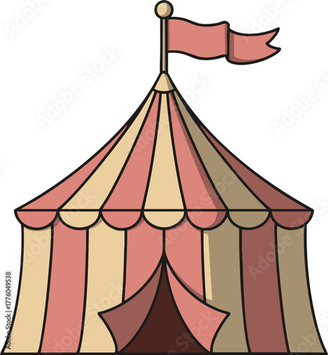 circus tent vector illustration