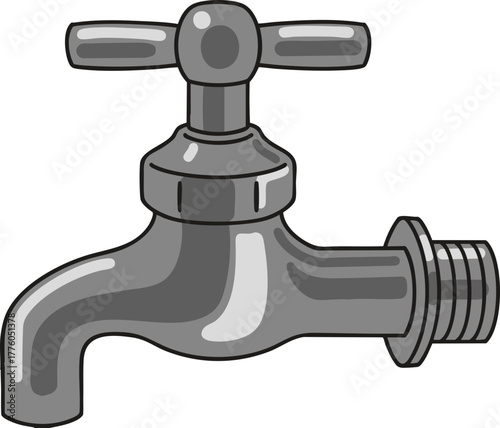 faucet with water drop