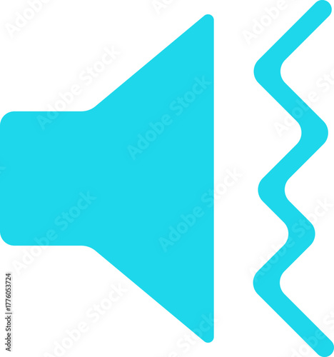 Volume Icon. Loudspeaker Mute and unmute volume sound flat vector icons for video apps and websites. Speaker volume icon -audio voice sound symbol media music. Simple black line flat glyph vector.