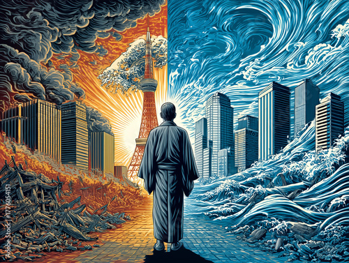 幸福な未来　不幸な未来　人生の岐路　