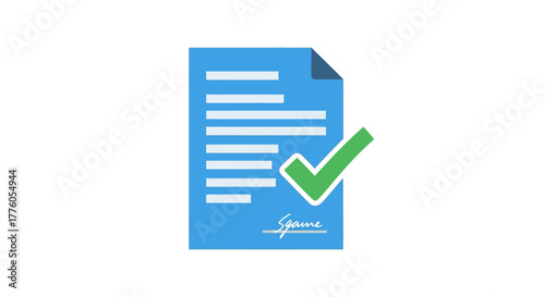 Approved Document Icon Agreement, Contract, and Confirmation Sign