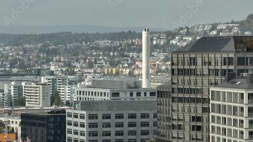 Wallpaper Mural sunny day zurich cityscape exterior aerial panorama 4k switzerland       Torontodigital.ca