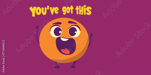 vector illustration positive encouragement typography design