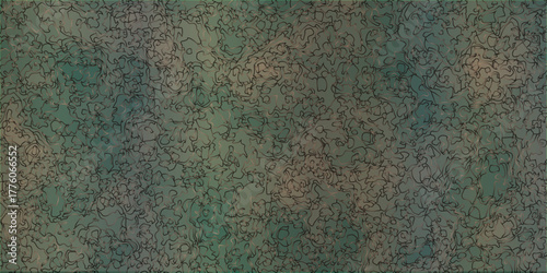 Rough green wool fabric texture backdrop with a vintage turquoise macro surface pattern