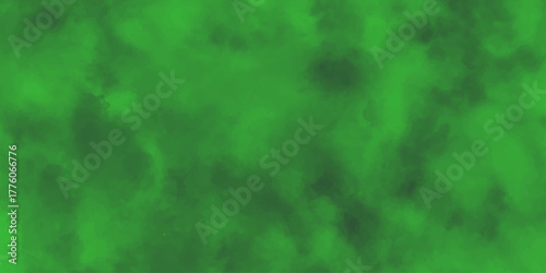 Bright blue and green abstract background with water bubbles and light texture moving like smoke