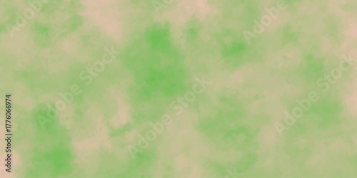 Abstract, colorful watercolor texture with orange and blue paint on aged paper background