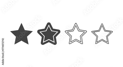 A row of stars shows a rating system, with the first two filled in and the last two empty,.