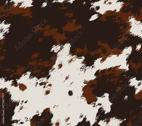 pattern cow leather natural print animal skin. Realistic cow fur seamless skin pattern	
