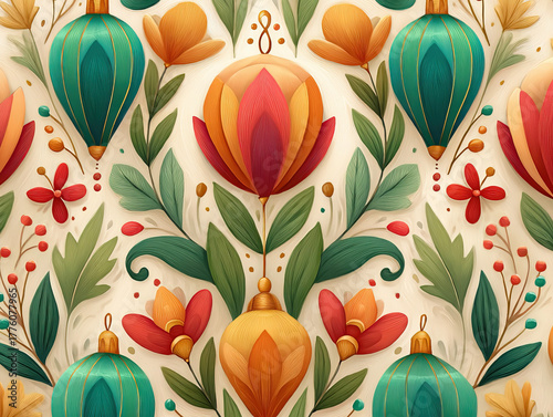 repeating Christmas ornamen...