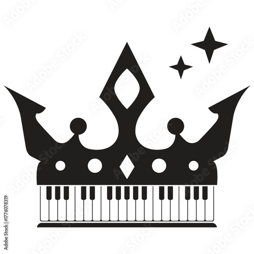 Piano icon vector ilustration template