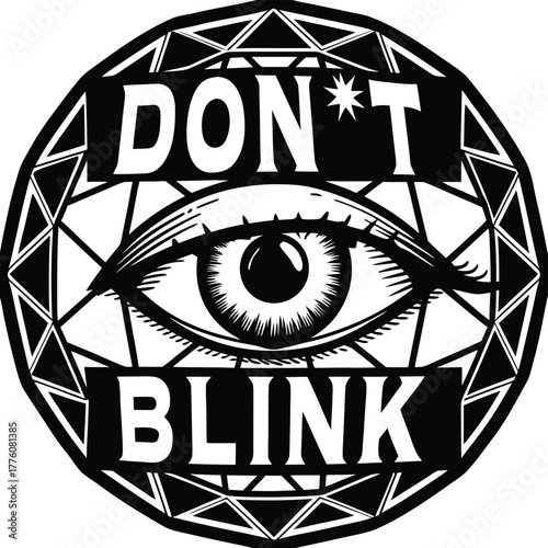 Esoteric Symbol with Typography (T-Shirt Graphic)