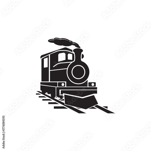 locomotive and wagon icon collection. train and railway freight cars. isolated vector images in simple style