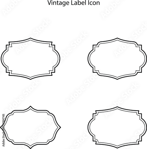 Vintage decorative frames, labels and badges, borders, banners, and panel design elements vector illustration collections.