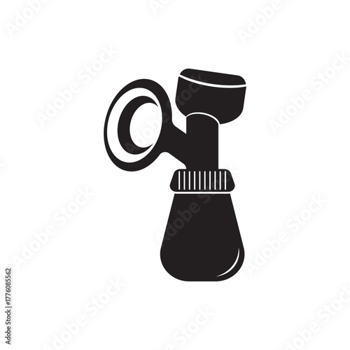 Isolated breast pump symbol icon,illustration template design